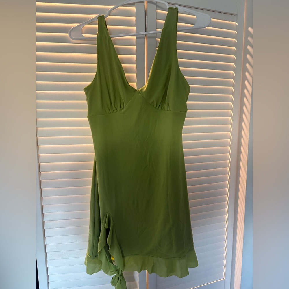 Elegant Green Mini Dress